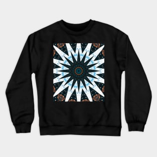 Camouflage new year christmas star kaleidoscope seamless fabric texture. Crewneck Sweatshirt